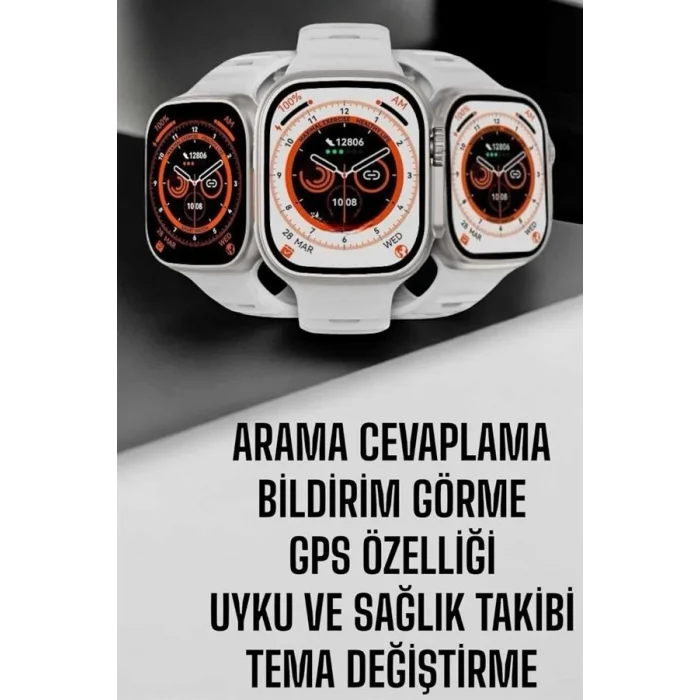  Akıllı Saat Nabız Ölçebilen Yeni Nesil GPS ve Adımsayar Özelliği