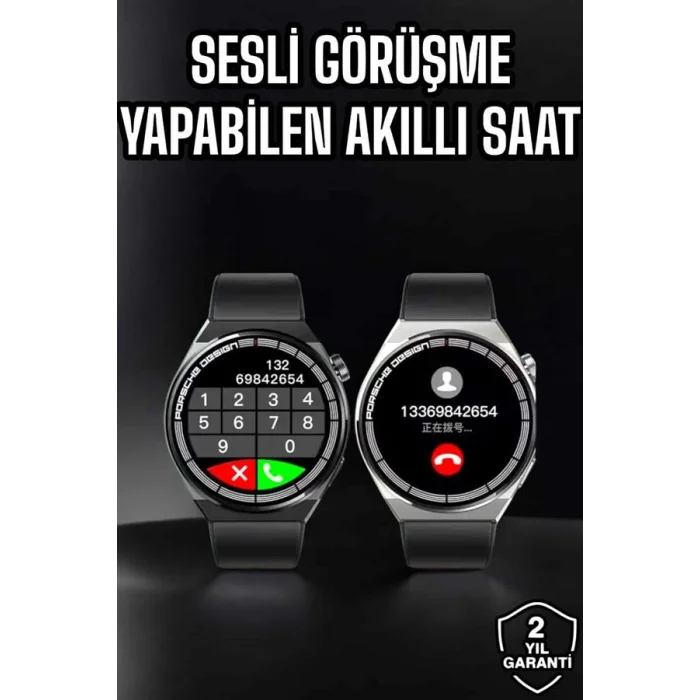 BUĞZ Akıllı Saat Nabız Sensörlü Bildirim Görebilen Spor Modları GPS Takibi - BUĞZ