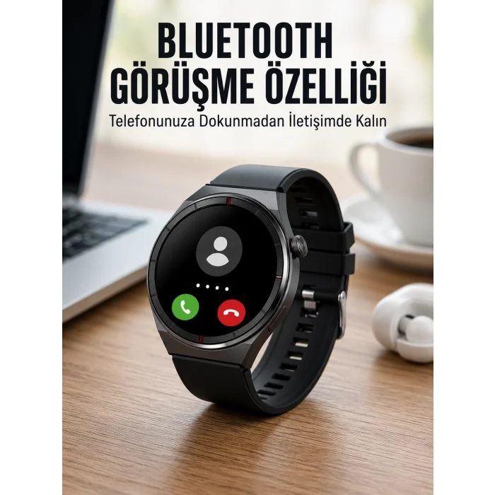 BUĞZ Akıllı Saat Nabız Sensörlü Bildirim Görebilen Spor Modları GPS Takibi Yeni Nesil