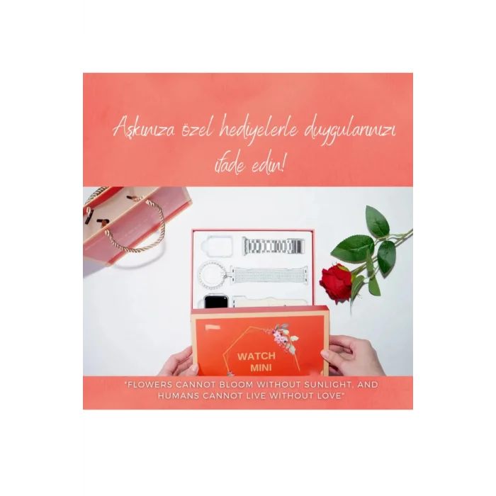 BUĞZ Akıllı Saat - Renk: Gri, Kasa Renk: Pembe, Kordon Renk: Çok Renkli | Teknik Özellikleri ve Kullanım