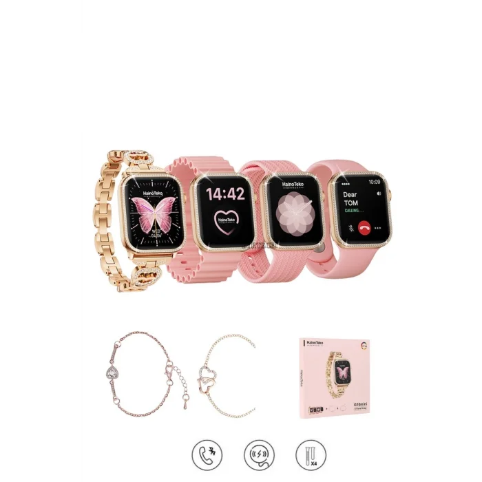 BUĞZ Akıllı Saat - Renk: Pembe, Kasa Renk: Rose Gold, Kordon Renk: Pembe | Teknik Özellikleri ve Kullanım