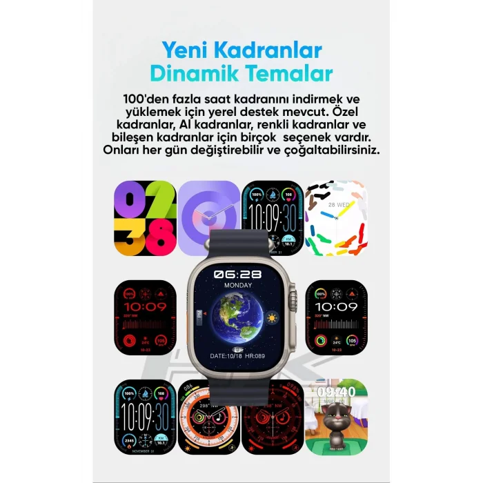 BUĞZ Akıllı Saat - Renk: Siyah, Kasa Renk: Siyah, Kordon Renk: Çok Renkli | Teknik Özellikleri ve