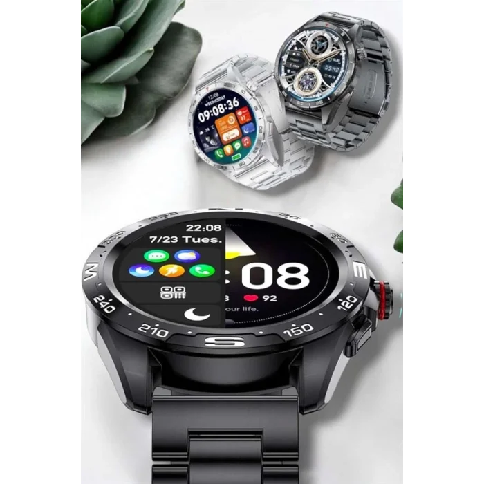  Akıllı Saat Sağlık ve Fitness Takibi Bluetooth Bağlantılı Dokunmatik Ekran