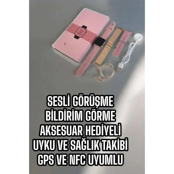 BUĞZ Akıllı Saat Sesli Görüşme Bildirim Görme Uyku ve Sağlık Takibi - BUĞZ