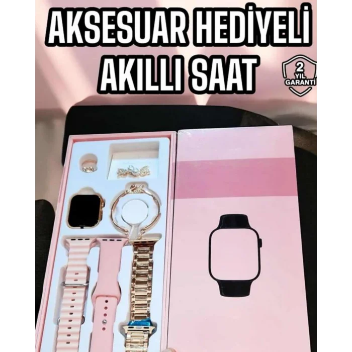 BUĞZ Akıllı Saat Sesli Görüşme Bildirim Görme Uyku ve Sağlık Takibi - BUĞZ