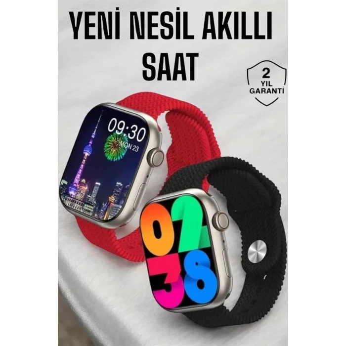 BUĞZ Akıllı Saat Tema Değiştirme Uyku ve Sağlık Takibi Bluetooth Bağlantılı