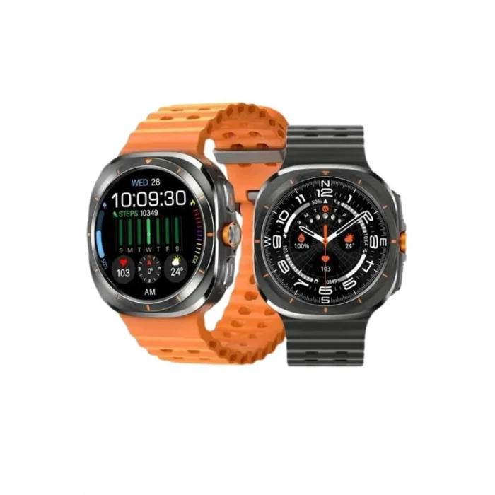 BUĞZ Akıllı Saat Unısex Zarif Görünümlü Titanyum Kasa Amoled Ekran Müzik Dinleme - BUĞZ