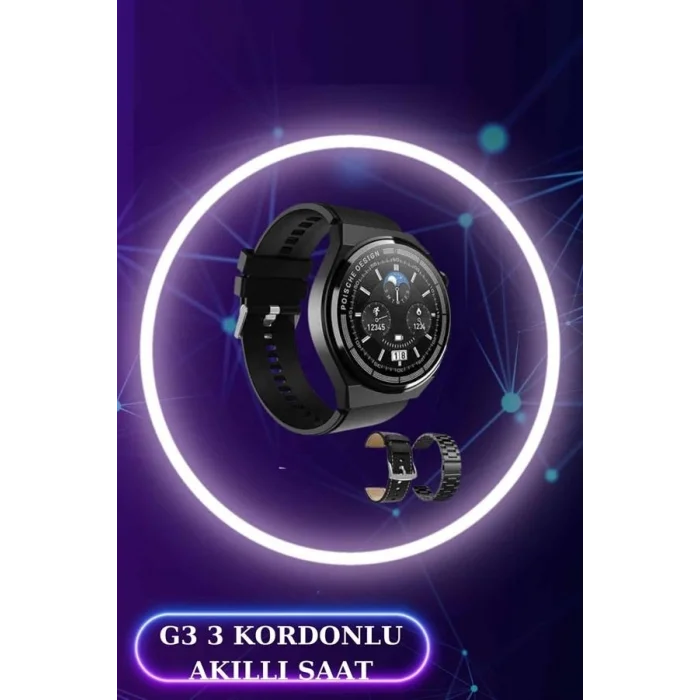 BUĞZ Akıllı Saat ve Kulaklık Seti Dokunmatik Ekran 5.0 Bluetooth Bağlantılı Sesli Görüşme