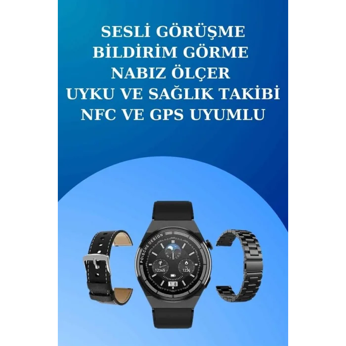 BUĞZ Akıllı Saat ve Kulaklık Seti Dokunmatik Ekran 5.0 Bluetooth Bağlantılı Sesli Görüşme - BUĞZ