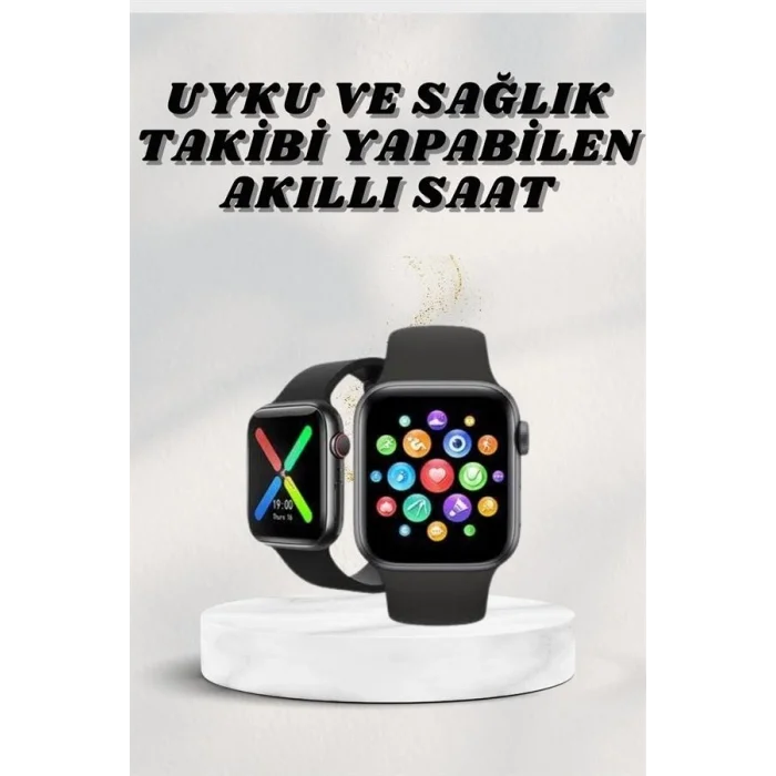 BUĞZ Akıllı Saat Wireless Şarj Yüksek Çözünürlüklü Müzik Dinleme Sesli Cevaplama Yeni Nesil