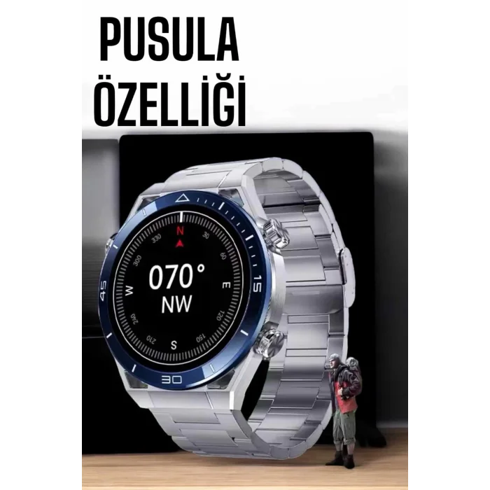  Akıllı Saat Yeni Nesil Bluetooth Bağlantılı Uyku ve Sağlık Takibi NFC ve GPS