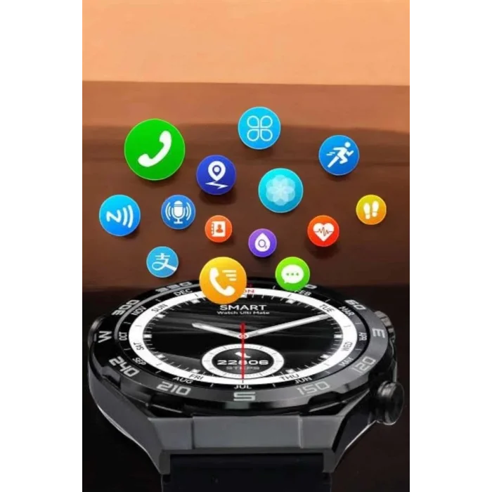  Akıllı Saat Yeni Nesil Bluetooth Bağlantılı Uyku ve Sağlık Takibi NFC ve GPS