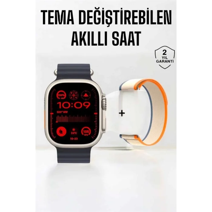  Akıllı Saat Yeni Nesil Sesli Asistan Uyku ve Sağlık Takibi Adımsayar