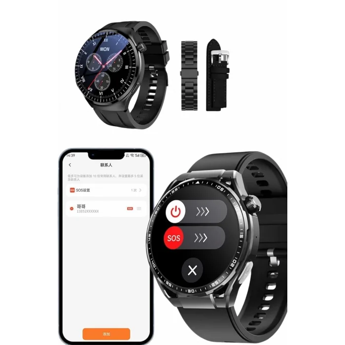  Akıllı Saat Yeni Nesil Üç Kordonlu Nabız Ölçer Çağrı Cevaplama