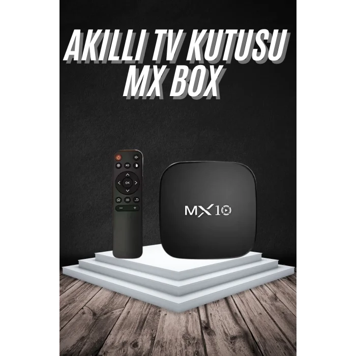 BUĞZ Akıllı TV kutusu Mx Box Android 7.1 TV kutusu 2.4G Wifi