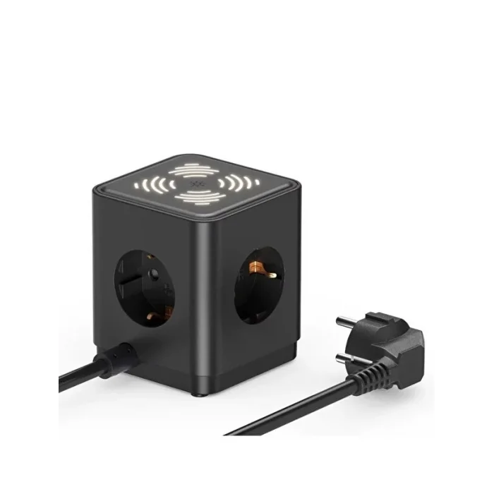 BUĞZ Akım Korumalı 3’lü Priz Gece Lambalı 25w 2xusb 2xtype-c Çıkış Yüksek Gerilim Koruma Priz Çoğaltıcı