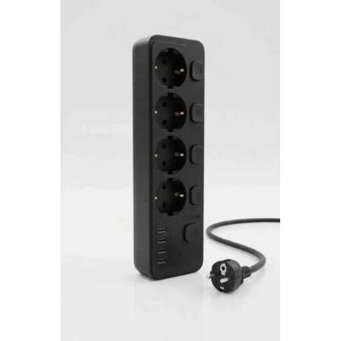 BUĞZ Akım Korumalı 4’lü Priz 2xusb 2xtype-c Çıkış Yüksek Gerilim Koruma Priz Çoğaltıcı