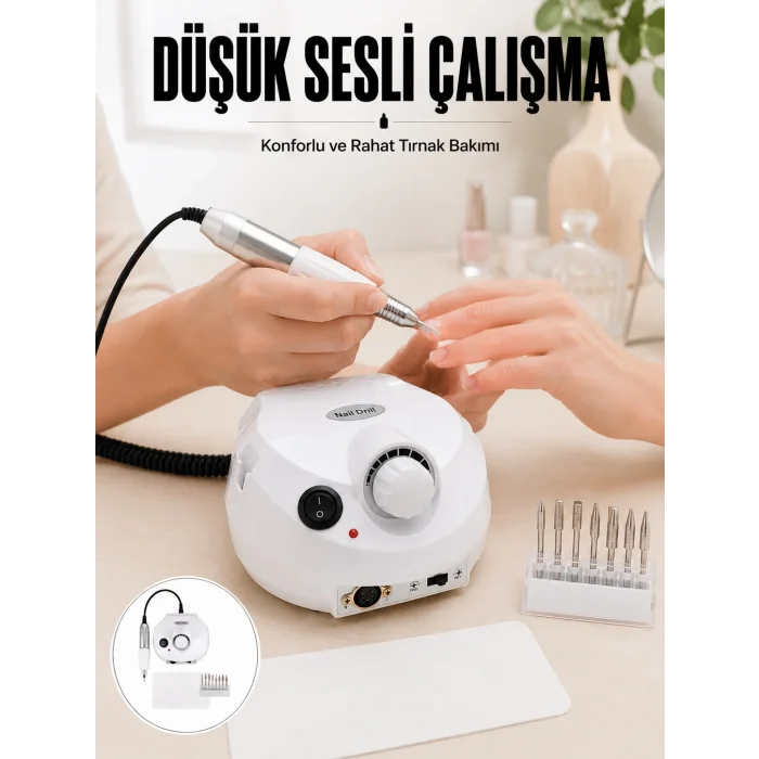 BUĞZ Akrilik ve Jel Tırnaklar İçin Profesyonel Tırnak Frezesi Yeni Nesil