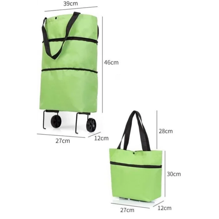 BUĞZ Alışveriş Çantası Katlanabilir Pazar Arabası Tekerlekli Pazar Arabası Katlanabilir