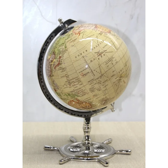 BUĞZ Altı Dümenli Dekoratif Dünya Küre 4160-pw