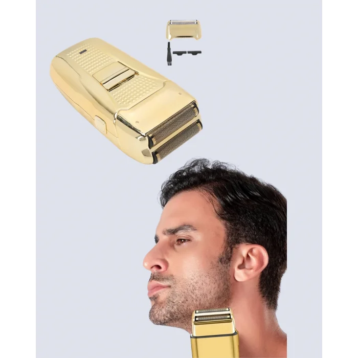  Altın Kaplama Kablolu Erkek Tıraş Makinesi Favori Aparatlı