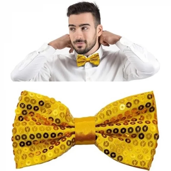  Altın Payetli Pullu Papyon