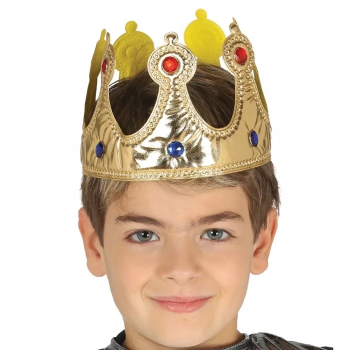 BUĞZ Altın Renk Eva Malzemeden İmal Çocuk Kral Tacı 57 Cm