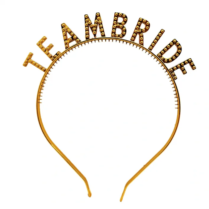 BUĞZ Altın Renk Team Bride Taç – Gelin ve Nedime Tacı