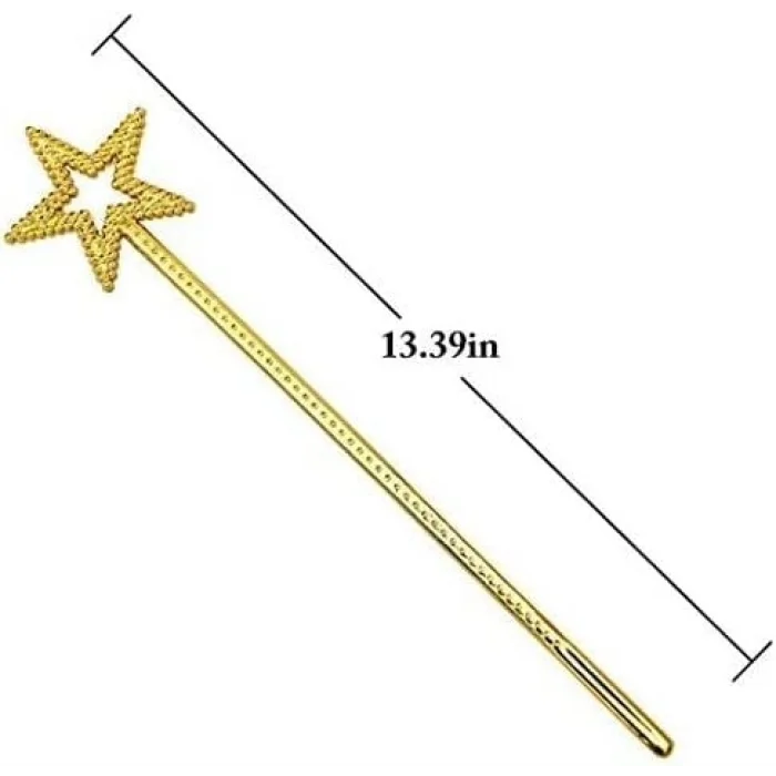 BUĞZ Altın Renk Yıldız Peri Asası Peri Değneği 34 cm 1 Adet