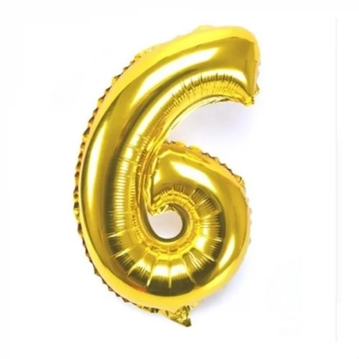 BUĞZ Altın Sarısı Folyo Rakam Balon 1 Metre