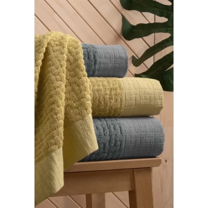  Altınbaşak Bambi Banyo Seti Antrasit Hardal