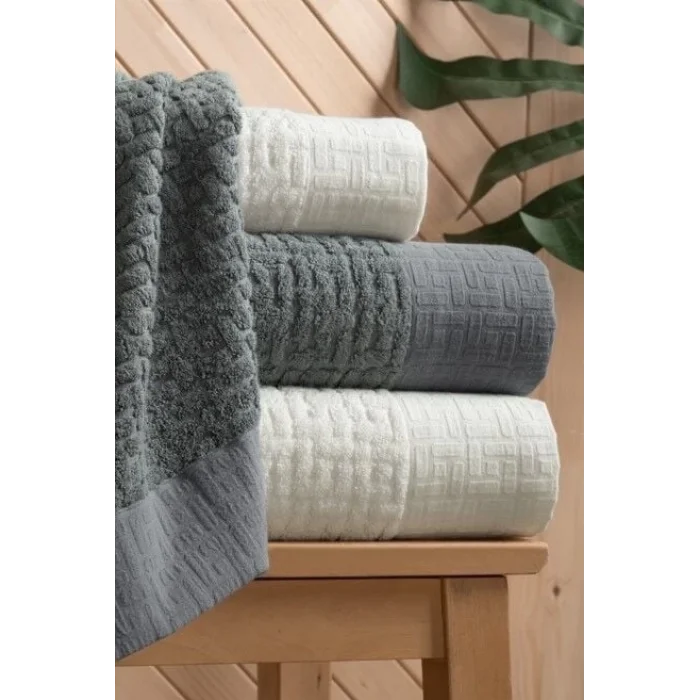  Altınbaşak Bambi Banyo Seti Antrasit Krem