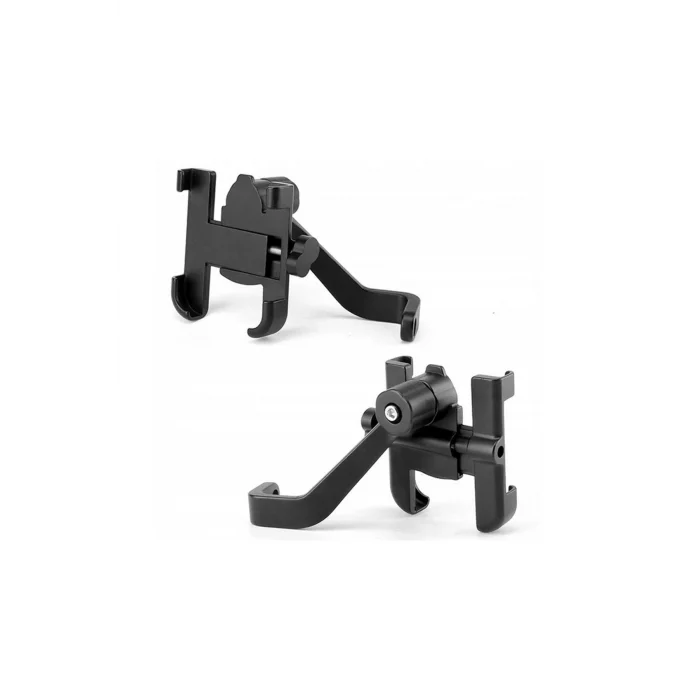 BUĞZ Alüminyum Gövdeli Metal Ayna Bağlantılı Motosiklet Telefon Tutucu 7 İnç Xl