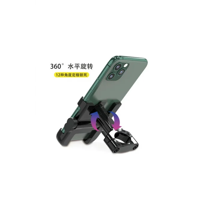 BUĞZ Alüminyum Gövdeli Metal Gidon Bağlantılı Motosiklet Telefon Tutucu 7 İnç Xl