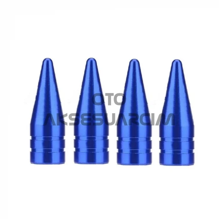 BUĞZ Alüminyum Sivri Sibop Kapağı Mavi 4lü 32mm