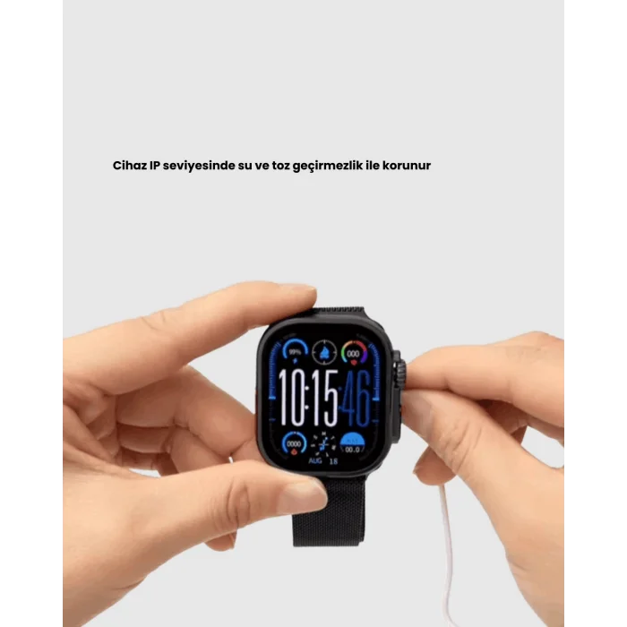BUĞZ AMOLED Akıllı Saat 49mm Bluetooth Arama Spor ve Sağlık - Lisinya