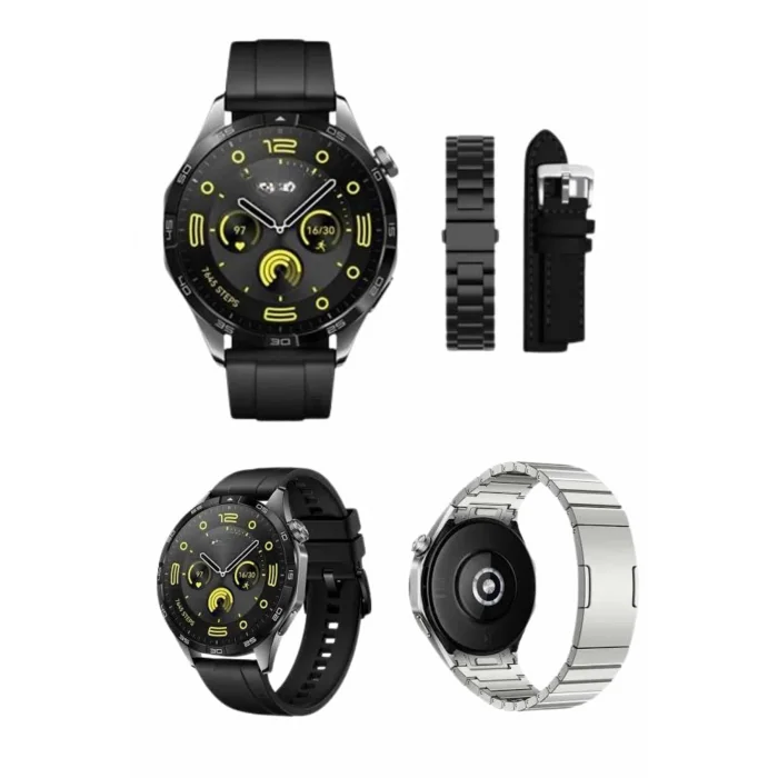 BUĞZ Amoled Ekran 3 Kordonlu Akıllı Saat 5.0 Bluetooth Bağlantılı Android ve İOS Uyumlu - BUĞZ