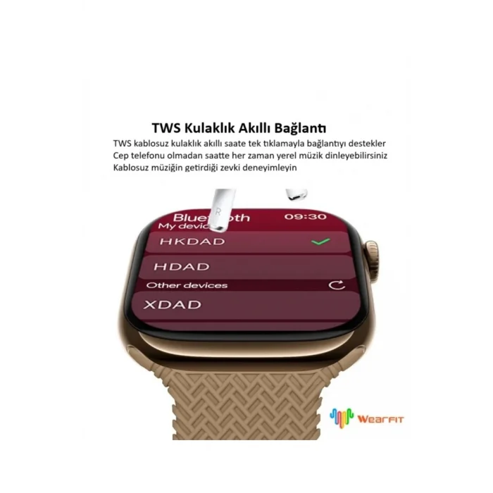 BUĞZ AMOLED Ekranlı Akıllı Saat, GPS ve Nabız Sensörü Özellikli Spor ve Günlük Kullanım Saati