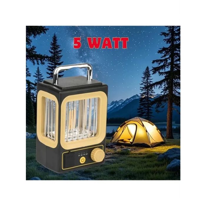 BUĞZ Ampul Solar Şarj Edilebilir 12 Led 1 Rustikli Led Kamp Lambası