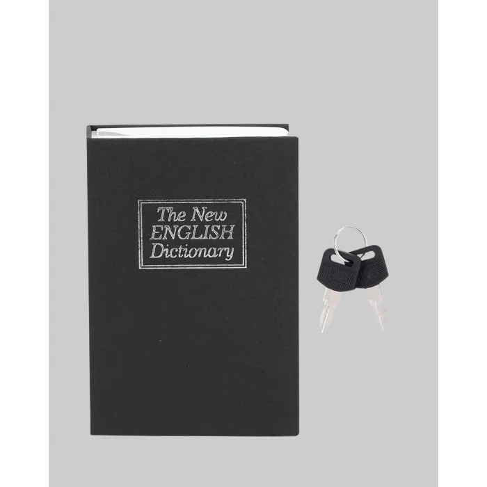 BUĞZ Anahtarlı Gizli Kitap Kasa – Metal İç Yapı, Kamuflajlı Sözlük Tasarım