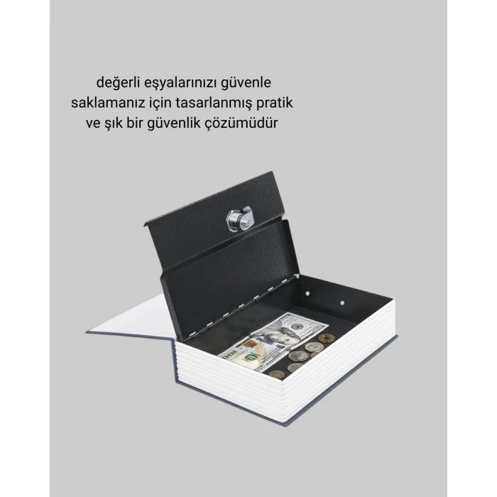 BUĞZ Anahtarlı Gizli Kitap Kasa – Metal İç Yapı, Kamuflajlı Sözlük Tasarım