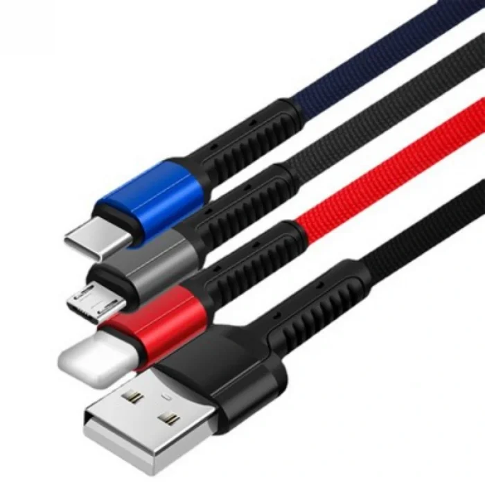 BUĞZ Anahtarlık Çoklu Şarj Kablosu 4 Başlıklı