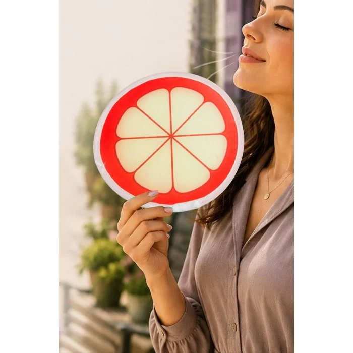 BUĞZ Ananas Desenli Kore Yelpaze
