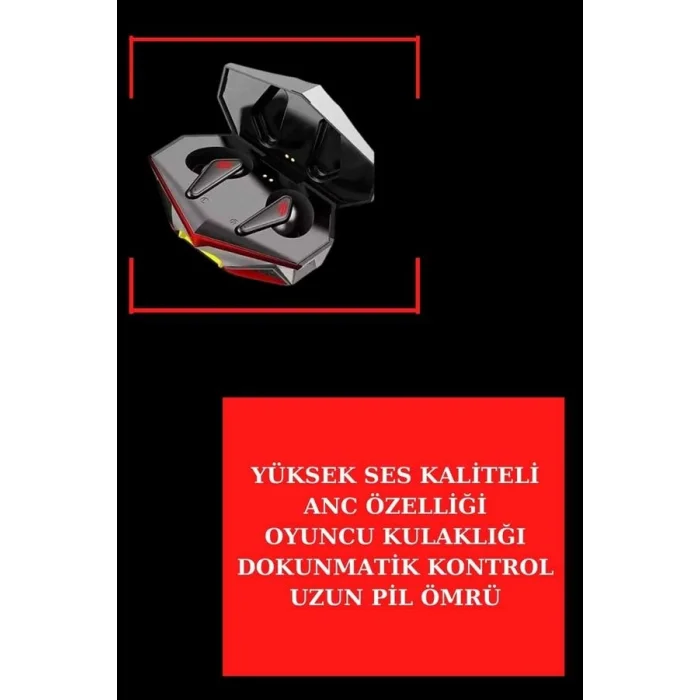 BUĞZ ANC Özellikli Bluetooth Kulaklık ve Amoled Ekran Akıllı Saat Uyku ve Sağlık Takibi Nabız Ölçer