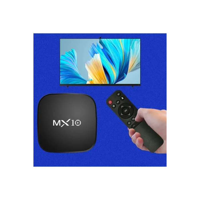BUĞZ Android 13 İşletim Sistemli 4K Ultra HD TV Box, 4GB Hafıza, WiFi ve Ethernet Bağlantılı