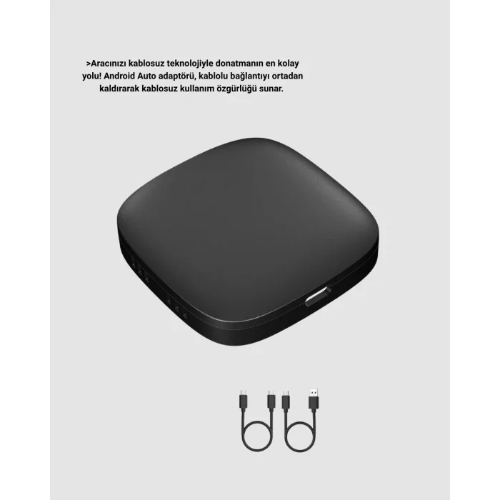 BUĞZ Android Auto Kablosuz Adaptör Bluetooth 5.0 ve 5.8GHz WiFi Destekli - BUĞZ