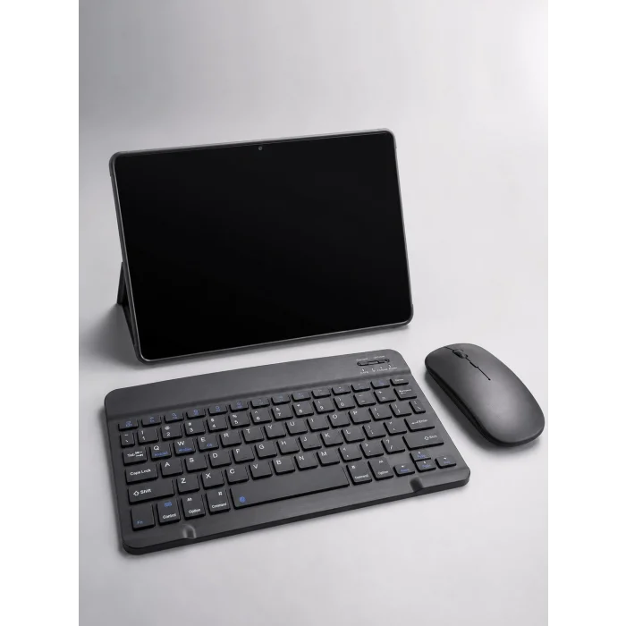 BUĞZ Android Tablet Bluetooth Klavye Mouse Seti SIM Kart Girişi Kablosuz Bağlantı ve Günlük Kullanıma Uygun - BUĞZ