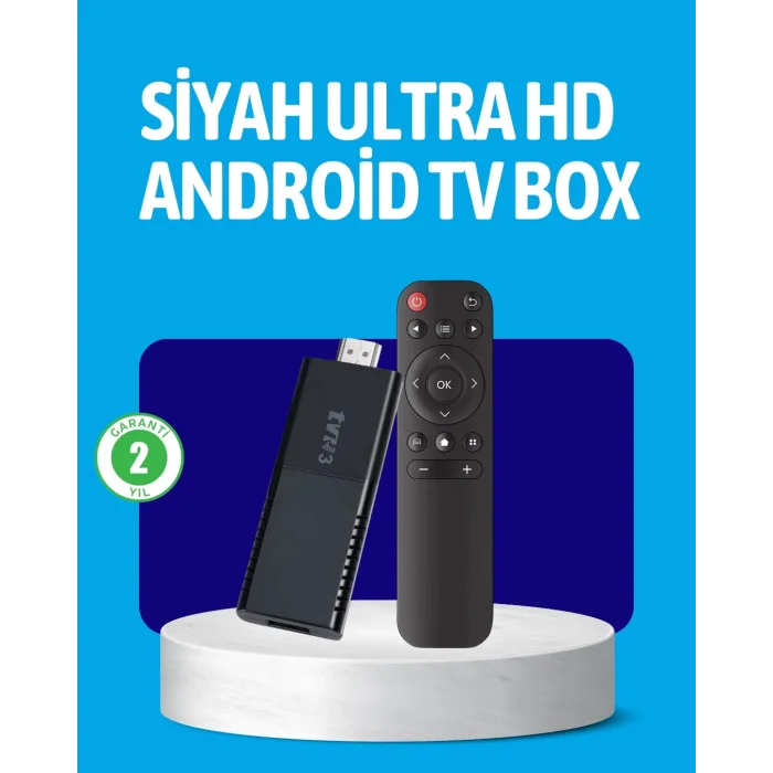  Android TV Stick 2GB RAM 16GB Depolama Kapasiteli