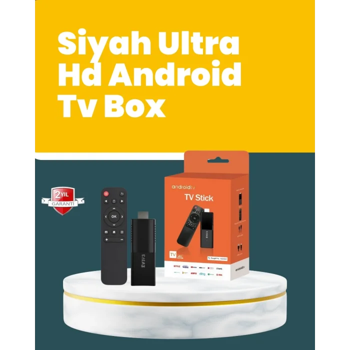  Android TV Stick WiFi ve Bluetooth Bağlantılı