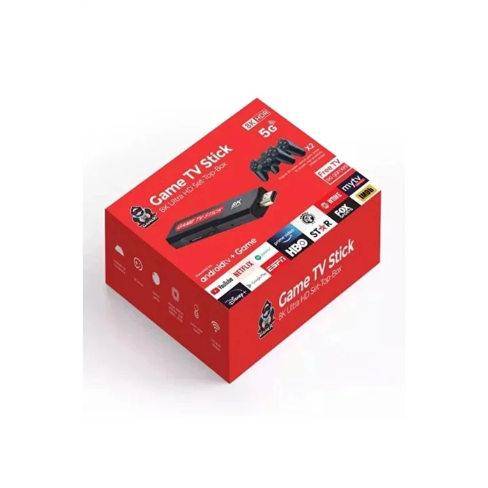 BUĞZ Android TV uyumlu retro oyun konsolu 2 kollu Bluetooth destekli çok renkli - Elektronik